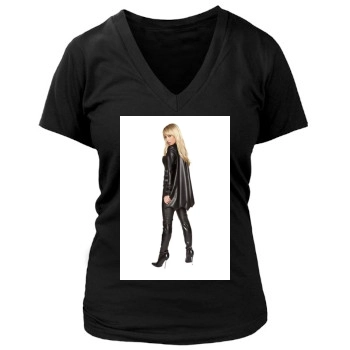 Sara Jean Underwood Women's Deep V-Neck TShirt