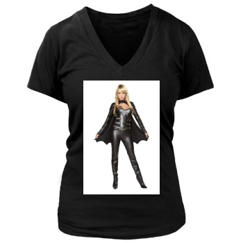 Sara Jean Underwood Women's Deep V-Neck TShirt