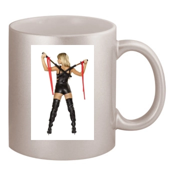 Sara Jean Underwood 11oz Metallic Silver Mug