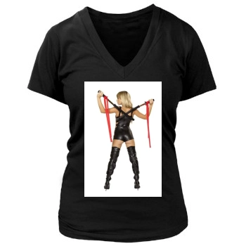 Sara Jean Underwood Women's Deep V-Neck TShirt