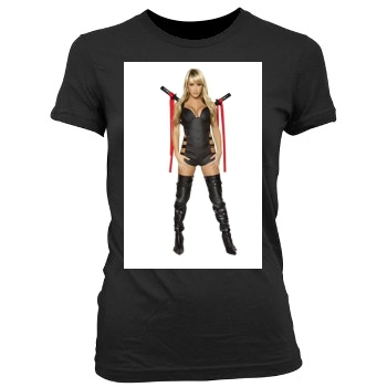 Sara Jean Underwood Women's Junior Cut Crewneck T-Shirt