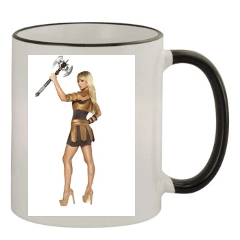 Sara Jean Underwood 11oz Colored Rim & Handle Mug