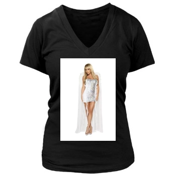 Sara Jean Underwood Women's Deep V-Neck TShirt