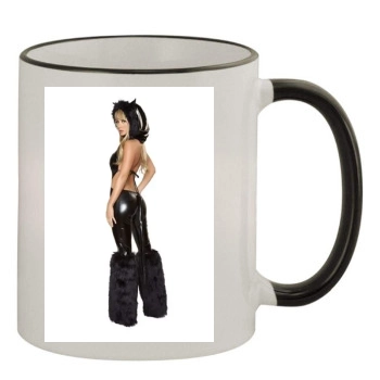 Sara Jean Underwood 11oz Colored Rim & Handle Mug