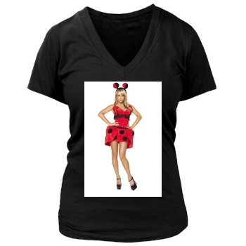 Sara Jean Underwood Women's Deep V-Neck TShirt