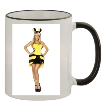 Sara Jean Underwood 11oz Colored Rim & Handle Mug