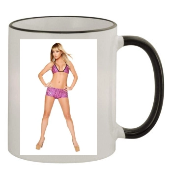 Sara Jean Underwood 11oz Colored Rim & Handle Mug