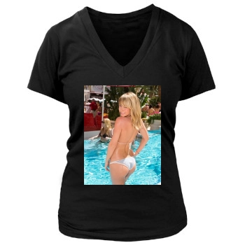 Sara Jean Underwood Women's Deep V-Neck TShirt