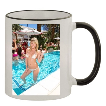 Sara Jean Underwood 11oz Colored Rim & Handle Mug