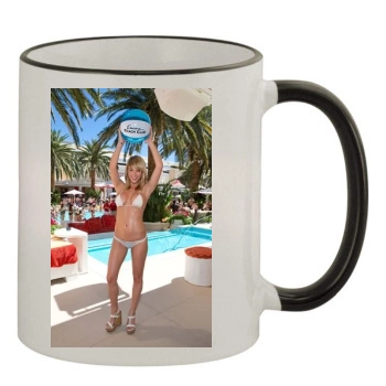 Sara Jean Underwood 11oz Colored Rim & Handle Mug