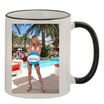 Sara Jean Underwood 11oz Colored Rim & Handle Mug