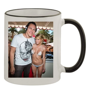 Sara Jean Underwood 11oz Colored Rim & Handle Mug