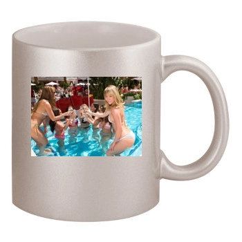 Sara Jean Underwood 11oz Metallic Silver Mug