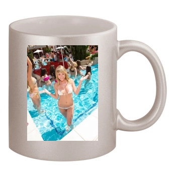 Sara Jean Underwood 11oz Metallic Silver Mug