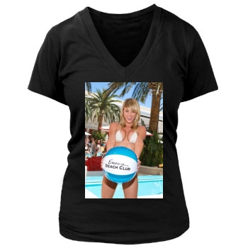 Sara Jean Underwood Women's Deep V-Neck TShirt