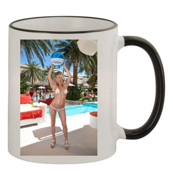 Sara Jean Underwood 11oz Colored Rim & Handle Mug