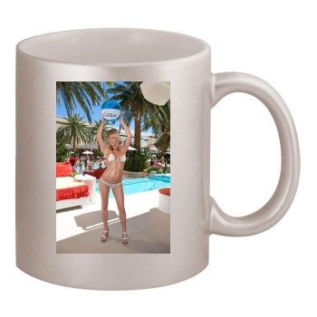 Sara Jean Underwood 11oz Metallic Silver Mug