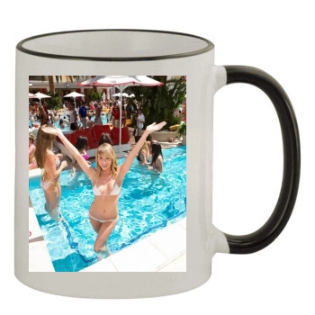 Sara Jean Underwood 11oz Colored Rim & Handle Mug