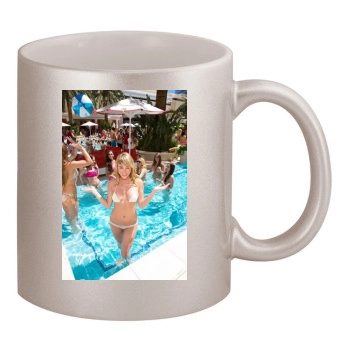 Sara Jean Underwood 11oz Metallic Silver Mug