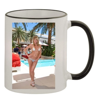 Sara Jean Underwood 11oz Colored Rim & Handle Mug