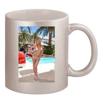 Sara Jean Underwood 11oz Metallic Silver Mug