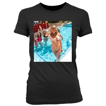 Sara Jean Underwood Women's Junior Cut Crewneck T-Shirt