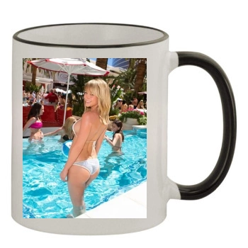 Sara Jean Underwood 11oz Colored Rim & Handle Mug