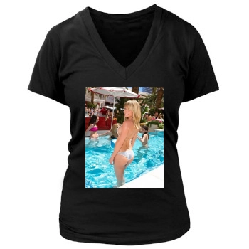 Sara Jean Underwood Women's Deep V-Neck TShirt