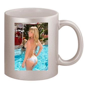 Sara Jean Underwood 11oz Metallic Silver Mug