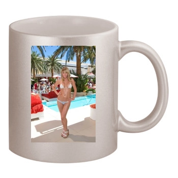 Sara Jean Underwood 11oz Metallic Silver Mug