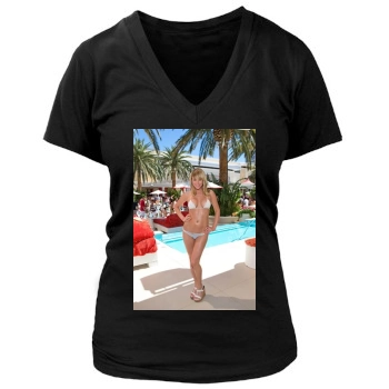 Sara Jean Underwood Women's Deep V-Neck TShirt