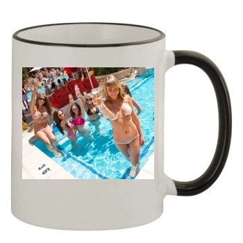 Sara Jean Underwood 11oz Colored Rim & Handle Mug