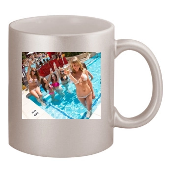 Sara Jean Underwood 11oz Metallic Silver Mug