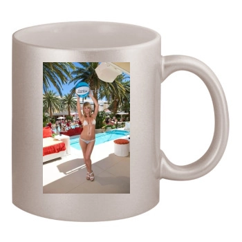 Sara Jean Underwood 11oz Metallic Silver Mug