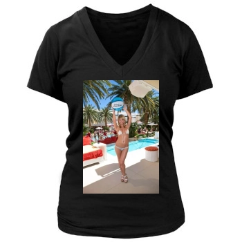 Sara Jean Underwood Women's Deep V-Neck TShirt