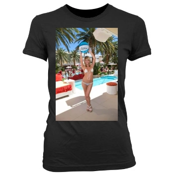 Sara Jean Underwood Women's Junior Cut Crewneck T-Shirt