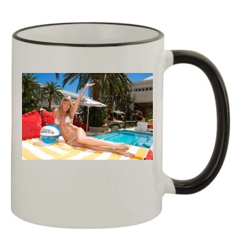 Sara Jean Underwood 11oz Colored Rim & Handle Mug