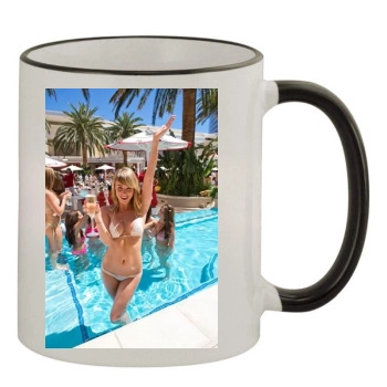 Sara Jean Underwood 11oz Colored Rim & Handle Mug