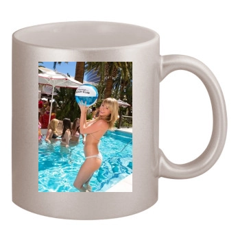 Sara Jean Underwood 11oz Metallic Silver Mug