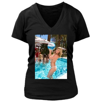 Sara Jean Underwood Women's Deep V-Neck TShirt