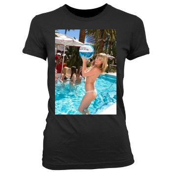 Sara Jean Underwood Women's Junior Cut Crewneck T-Shirt