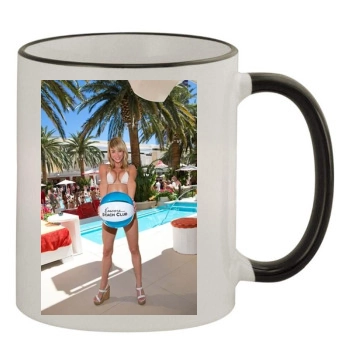 Sara Jean Underwood 11oz Colored Rim & Handle Mug