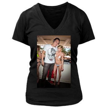 Sara Jean Underwood Women's Deep V-Neck TShirt