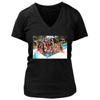 Sara Jean Underwood Women's Deep V-Neck TShirt