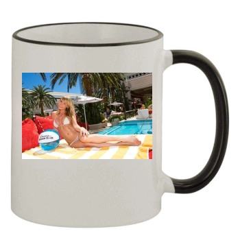 Sara Jean Underwood 11oz Colored Rim & Handle Mug