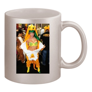 Sara Jean Underwood 11oz Metallic Silver Mug