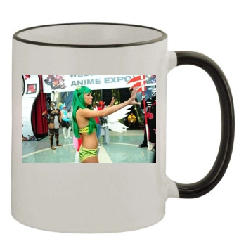 Sara Jean Underwood 11oz Colored Rim & Handle Mug