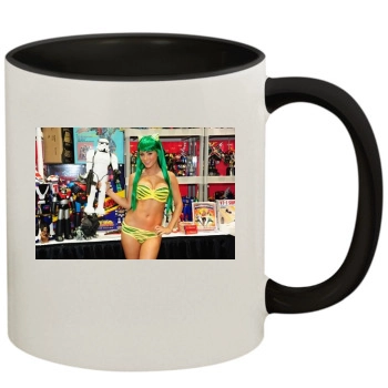 Sara Jean Underwood 11oz Colored Inner & Handle Mug