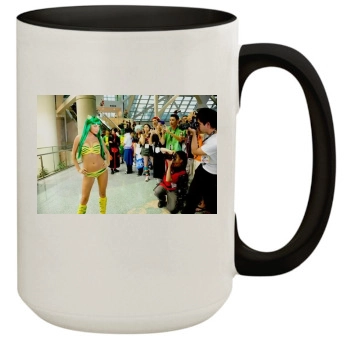 Sara Jean Underwood 15oz Colored Inner & Handle Mug