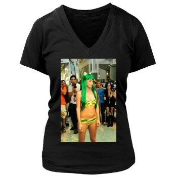 Sara Jean Underwood Women's Deep V-Neck TShirt